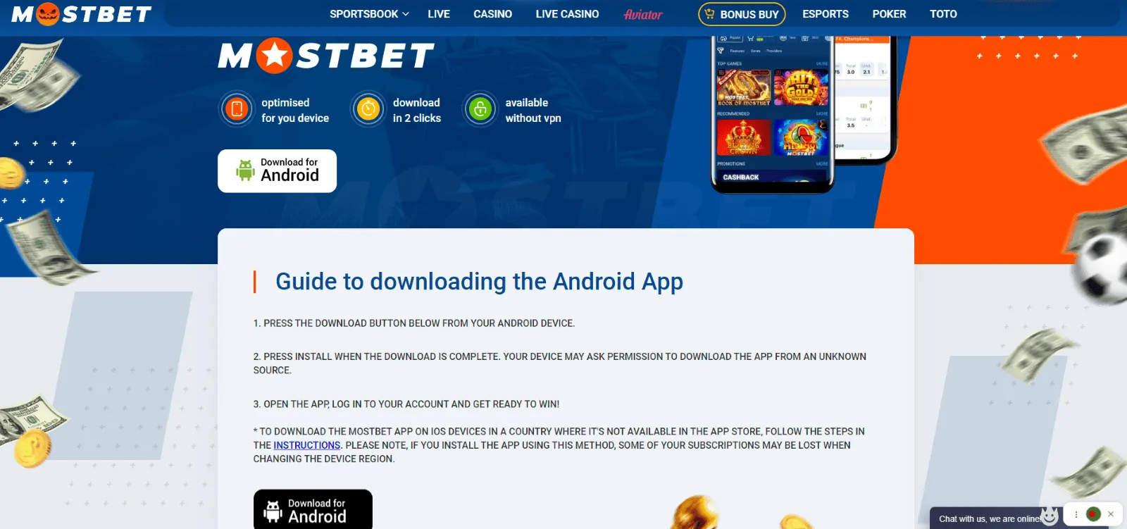 Mostbet download